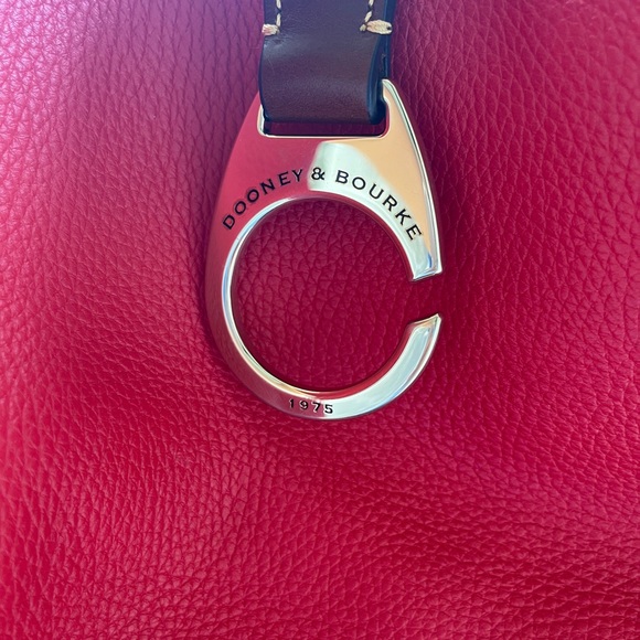 Dooney & Bourke Red Leather Hobo Bag - Picture 7 of 8